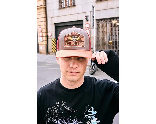 Kappe Von Dutch - Semi Curve - Patch Premium - Red / Orange
