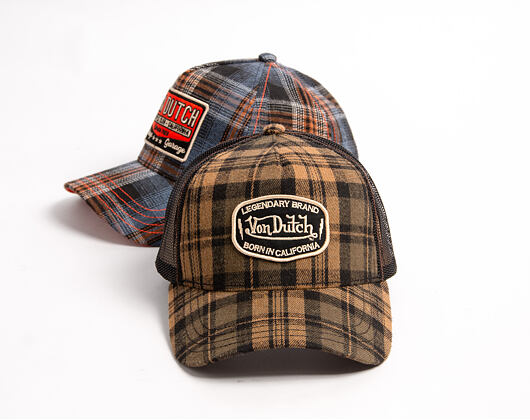 Kappe Von Dutch - Baseball - Checkered Patch - Brown