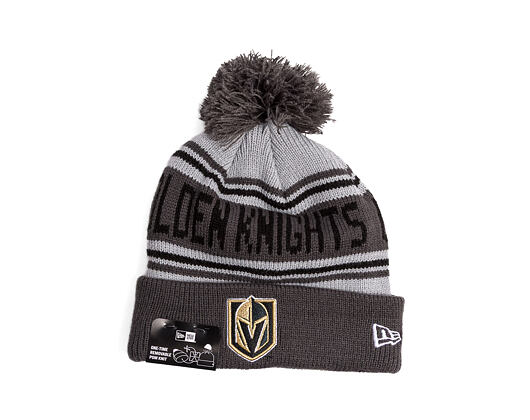 Mütze New Era - NHL Evergreen Wordmark Pom Medium Knit - Vegas Golden Knights - Team Color