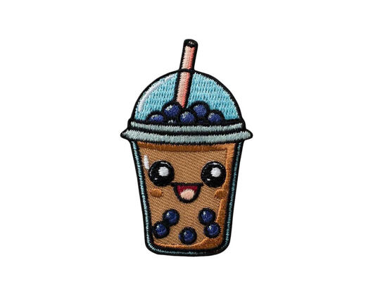 Bügelbild Monoquick - Bubble Tea 6,4 x 3,9 cm