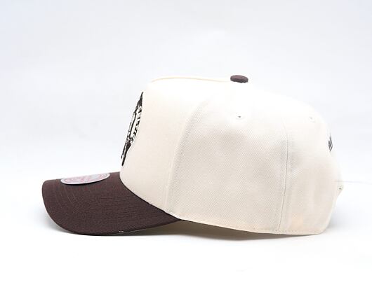 Kappe Mitchell & Ness - NBA Brown And Cream Pro Snapback - Boston Celtics - Cream