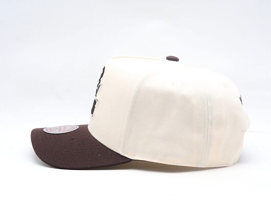 Kappe Mitchell & Ness - NBA Brown And Cream Pro Snapback Hwc - Milwaukee Bucks - Cream