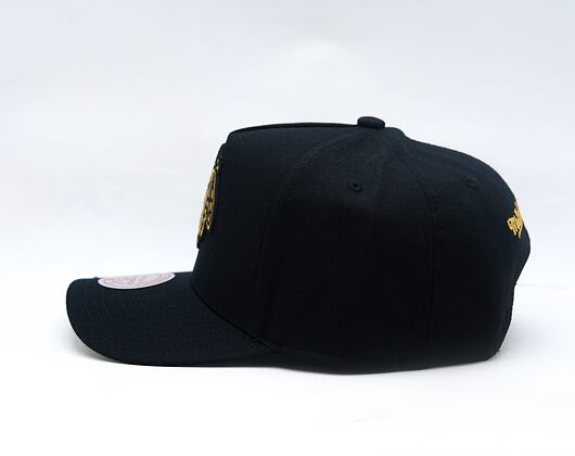 Kappe Mitchell & Ness - NHL Black And Gold Pro Snapback - Chicago Blackhawks - Black