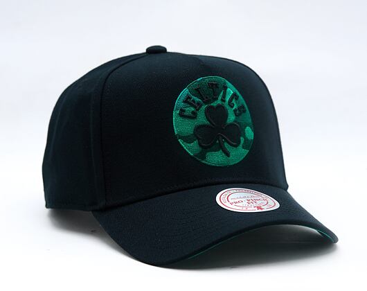 Kappe Mitchell & Ness - NBA 404 Club Camo Pro Snapback - Boston Celtics - Black