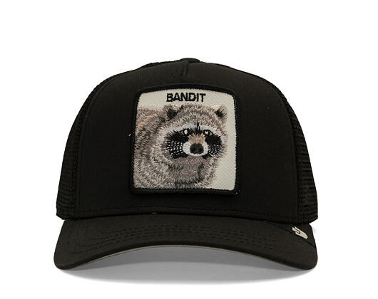 Kinder Kappe Goorin - Bandit (all Black) - Raccoon - Black