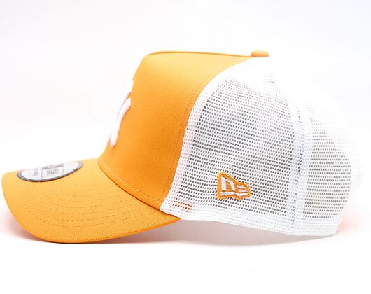 Kappe New Era - MLB Essential 9FORTY A-Frame Trucker - NY Yankees - Orange / White