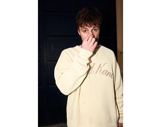 Pullover Karl Kani - KK Script Knit Oversized Crew - Off White