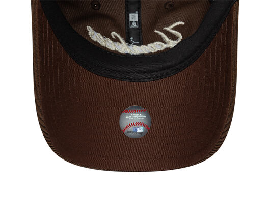 Damen Kappe New Era - MLB Cord Script 9TWENTY - NY Yankees - Chestnut Brown / Stone
