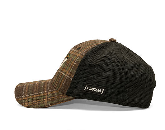 Kappe Capslab - Tom & Jerry Trucker - Jerry Wink Checkered - Brown / Black