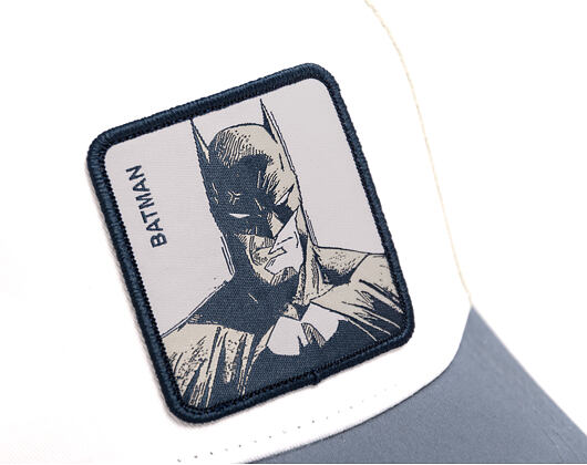 Kappe Capslab - Batman Trucker - Dark Knight Sketch - Off White / Blue