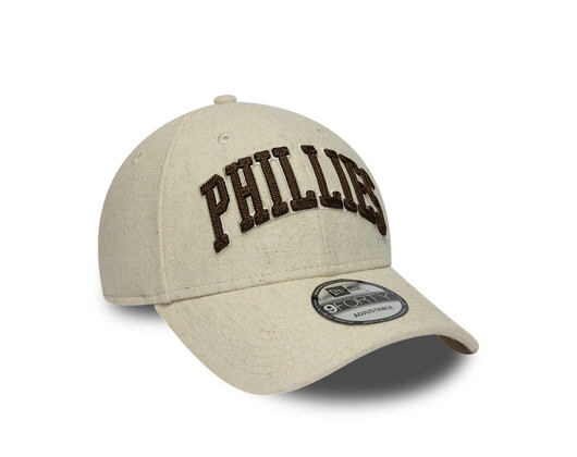 Kappe New Era - MLB Wordmark 9FORTY - Philadelphia Phillies - Stone