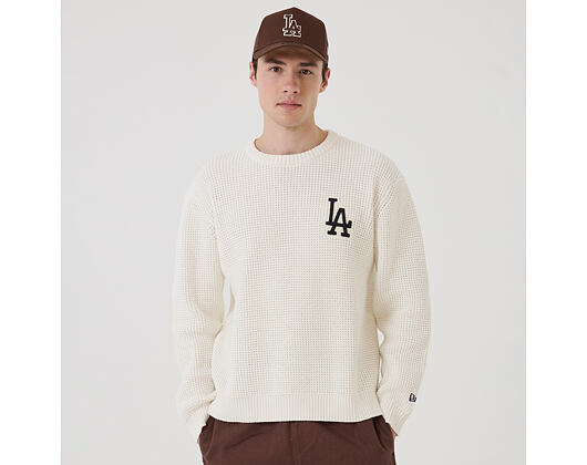 Pullover New Era - MLB Waffle Knit Crew - LA Dodgers - Off White