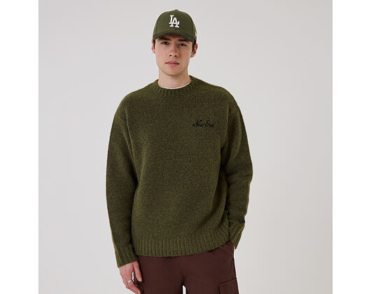 Strickpullover New Era - Branded Simple Knit Crew - New Olive