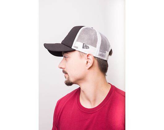 Kappe New Era - MLB Clean 9FORTY Trucker - LA Dodgers - Black / White