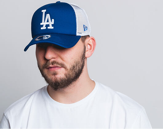 Kappe New Era - MLB Clean 9FORTY Trucker - LA Dodgers - Light Royal / White