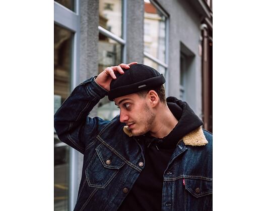 Mütze Stetson Docker Cap Cotton Knit Black 8811101