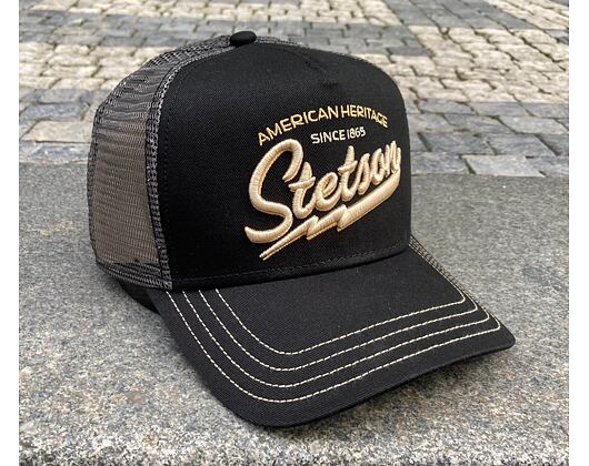 Kappe Stetson - Trucker Cap American Heritage Classic - Black