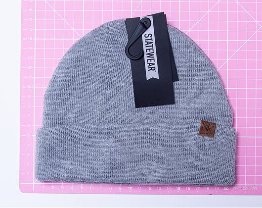 Statewear Morris Hipster Beanie Hellgrau Melange