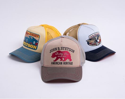 Kappe Stetson - Trucker Cap Bear - Sand/Khaki