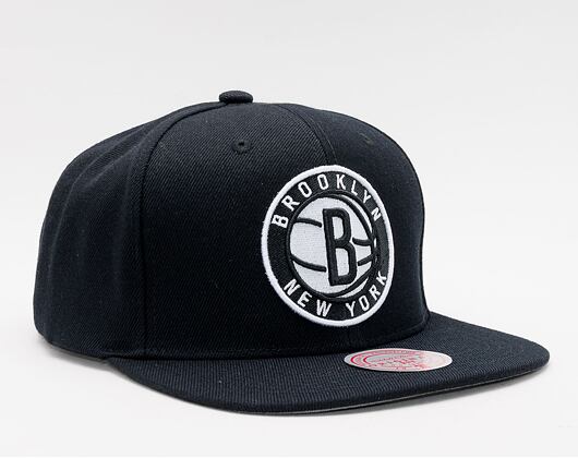 Kappe Mitchell & Ness - NBA Team Ground 2.0 Snapback - Brooklyn Nets - Black