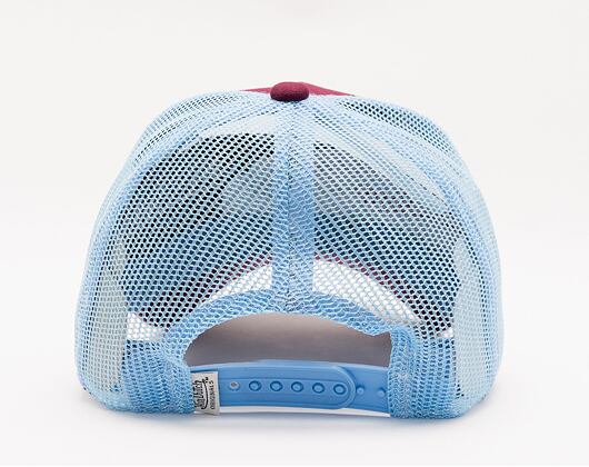 Kappe Von Dutch Boston Trucker Baumwoll-Twill Lila/Hellblau