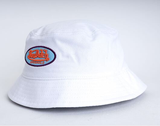 Hut Von Dutch Phoenix Bucket Cotton Twill White