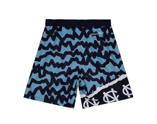 Shorts Mitchell & Ness NCAA Jumbotron 2.0 Shorts University Of North Carolina Navy / Hellblau