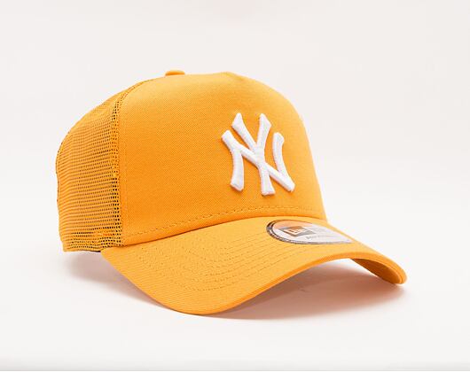 Kappe New Era 9FORTY A-Frame Trucker Tonal Mesh - NY Yankees - Snapback Tangerine