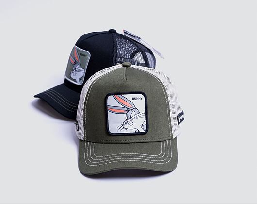 Kappe Capslab - Trucker Looney Tunes - Bugs Bunny - Olive / White