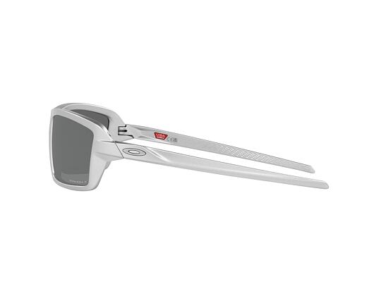 Sonnenbrille Oakley Cables X-Silver w/Prizm Black Polar 0OO9129 91291263
