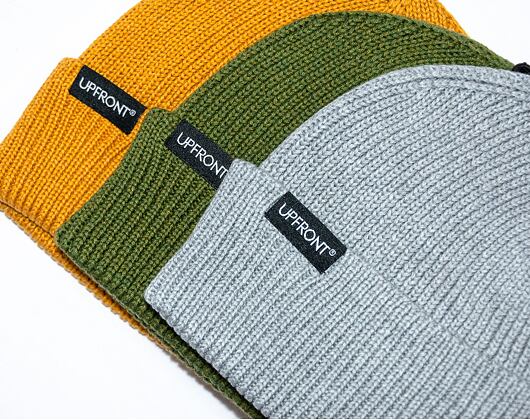 Mütze Upfront - PATCH Rib Beanie Yellow