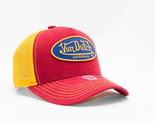 Kappe Von Dutch Boston Trucker Cotton Twill Red/Yellow