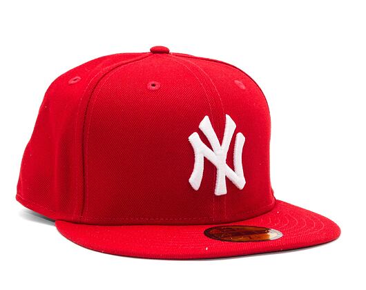 Kappe New Era - MLB Basic 59FIFTY - NY Yankees - Scarlet / White
