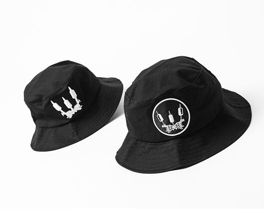 Hut Ari Ink  Crown Badge v.2 Flexfit Cotton Twill Bucket Hat Black