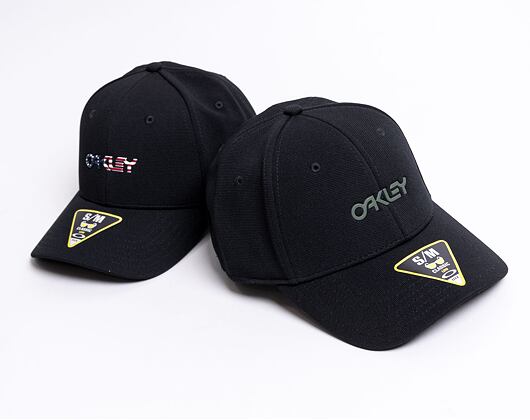 Kappe Oakley - 6 Panel Stretch Metallic Hat - Blackout