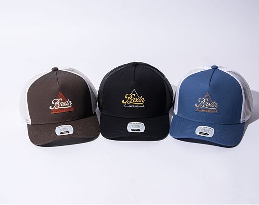 Kappe Brixton Earlston X C MP Trucker Hat Dark Earth / Off White