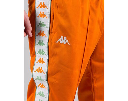 Trainerhose Kappa 222 BANDA RASTORIAI SLIM Orange Rust-White-Green Dusty