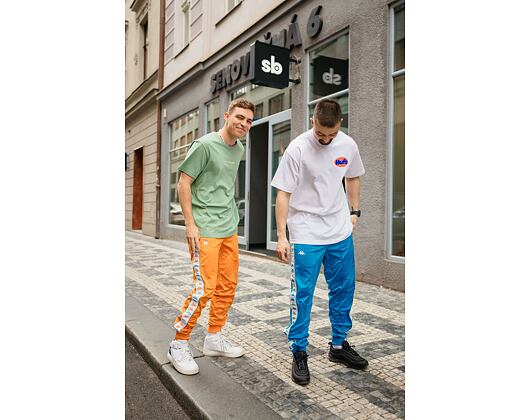 Trainerhose Kappa 222 BANDA RASTORIAI SLIM Orange Rust-White-Green Dusty