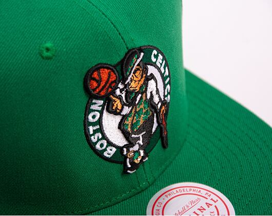 Kappe Mitchell & Ness NBA Conference Patch Snapback Boston Celtics Grün
