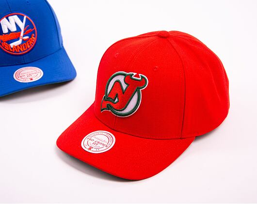 Kappe Mitchell & Ness NHL Team Ground 2.0 Pro Snapback New Jersey Devils Rot