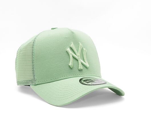 Kappe New Era 9FORTY A-Frame Trucker MLB Tonal Mesh - NY Yankees - Bright Green