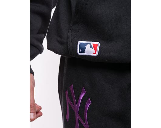 Pullover New Era League Essentials Oversized Hoody - NY Yankees - Black / Purple Nitro