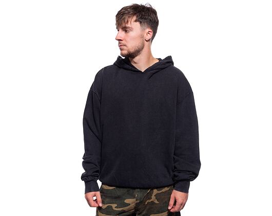 Pullover Brandit Acid Washed Oversized Hoody Black
