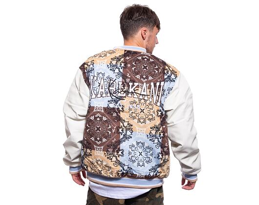 Jacke Karl Kani OG Block Paisley College Jacke hellblau/multicolor