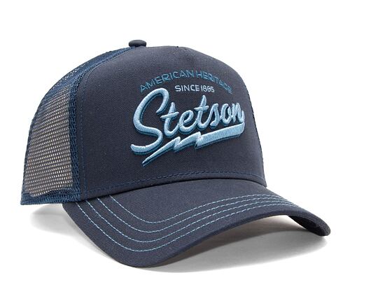 Kappe Stetson Trucker Cap American Heritage Classic Navy
