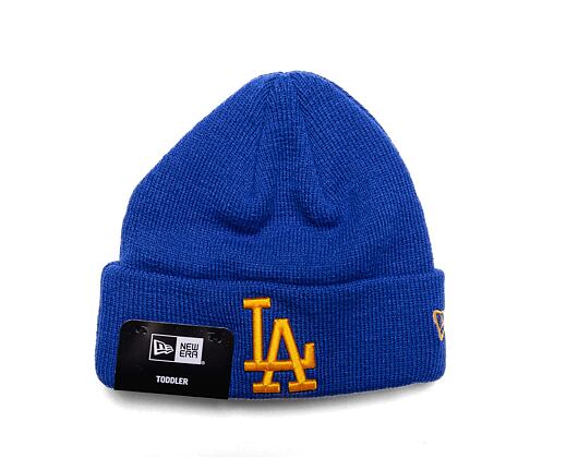 Kinder Mütze New Era MLB Kids League Essential Beanie - LA Dodgers - Blue Azure / Mellow Yello