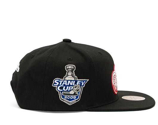 Kappe Mitchell & Ness NHL Top Spot Snapback Detroit Red Wings Black