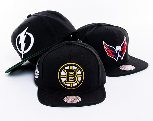 Kappe Mitchell & Ness NHL Top Spot Snapback Boston Bruins Black