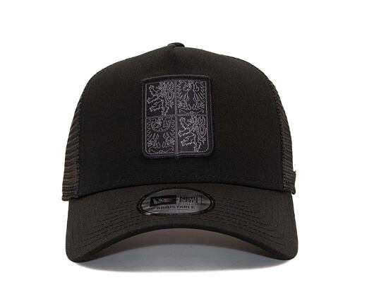 Kappe New Era 9FORTY Trucker National Team - Tschechien Schwarz / Schwarz