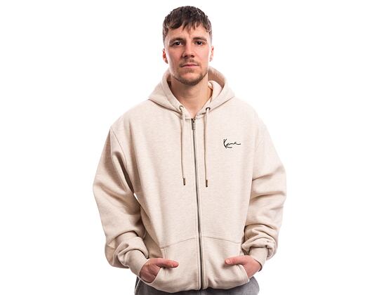 Pullover Karl Kani Chest Signature Os Full Zip Diner Hoodie vanilla melange